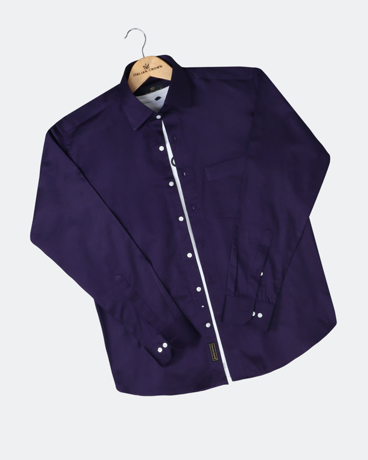 Italiancrown purple shirt
