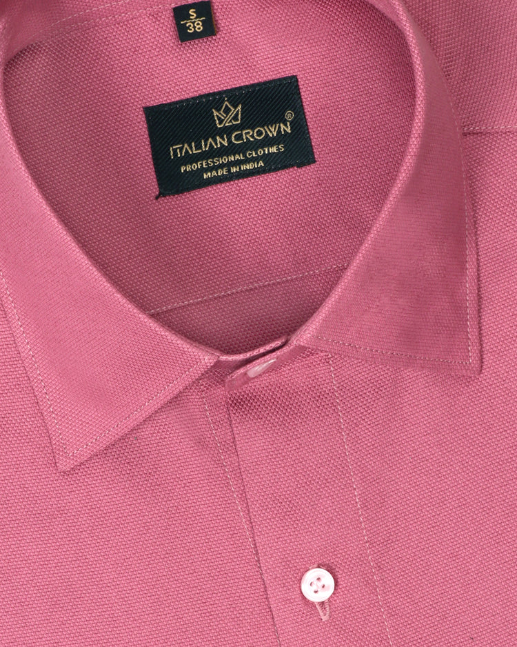 Plain pink shirt for men