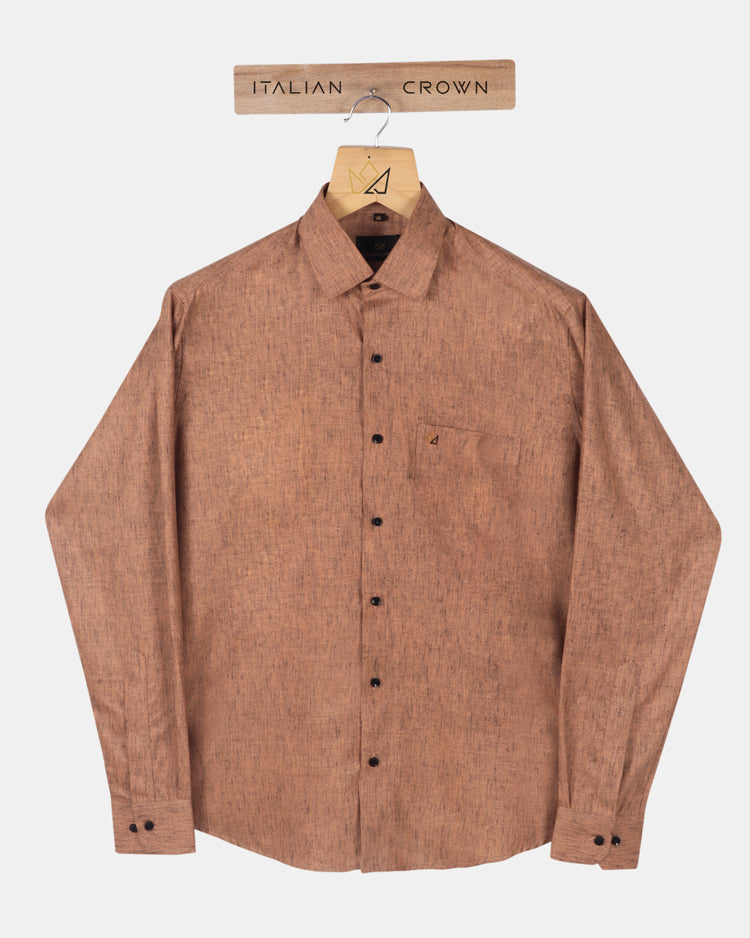brown linen shirt for mens