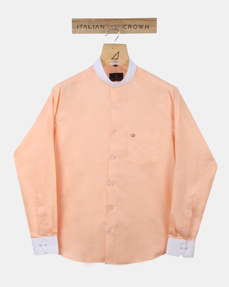 mandarin collar mens shirt